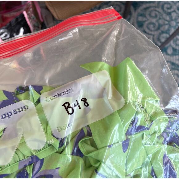 Likely Green & Blue Floral Ruffle Mini Dress - Size 00 - Picture 11 of 11